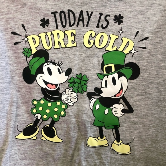 Disney Cat & Jack Bundle Girls St Patrick’s Graphics Two Shirts Size XS 4/5 - Picture 2 of 14